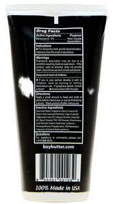 Boy Butter Extreme Desensitizing Cream Oil Based Lubricant 6oz ENHANCERS